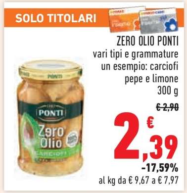 ZERO OLIO PONTI