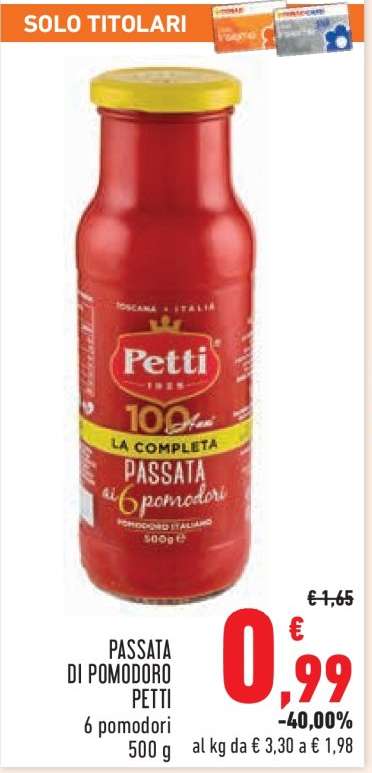 Passata di Pomodoro Petti