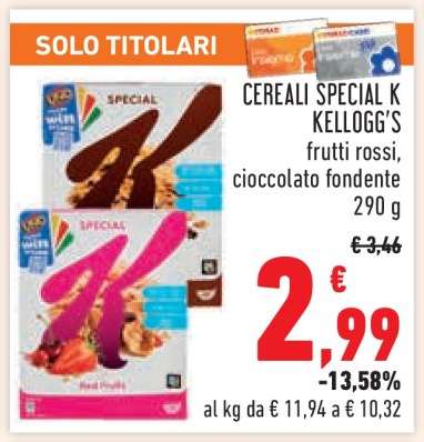 Cereali Special K Kellogg's