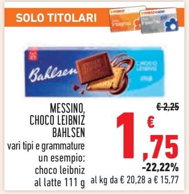 MESSINO, CHOCO LEIBNIZ BAHLSEN