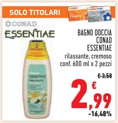 BAGNO DOCCIA CONAD ESSENTIAE