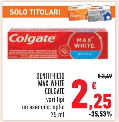 Dentifricio Max White Colgate