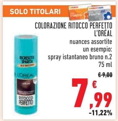 COLORAZIONE RITOCCO PERFETTO L'ORÉAL