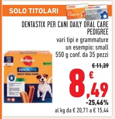 Dentastix per Cani Daily Oral Care Pedigree