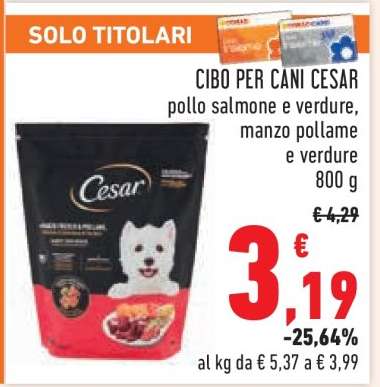 CIBO PER CANI CESAR