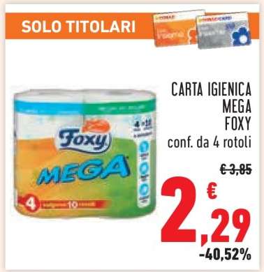 CARTA IGIENICA MEGA FOXY