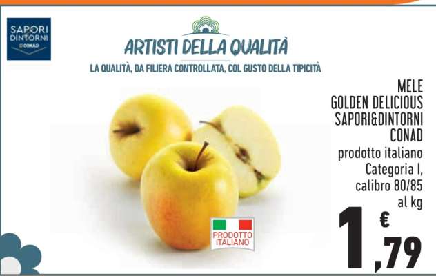 Mele Golden Delicious Sapori&Dintorni Conad