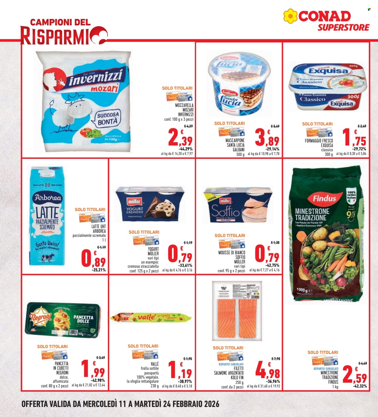 Volantino Conad - 11/2/2026 - 24/2/2026. Pagina 4