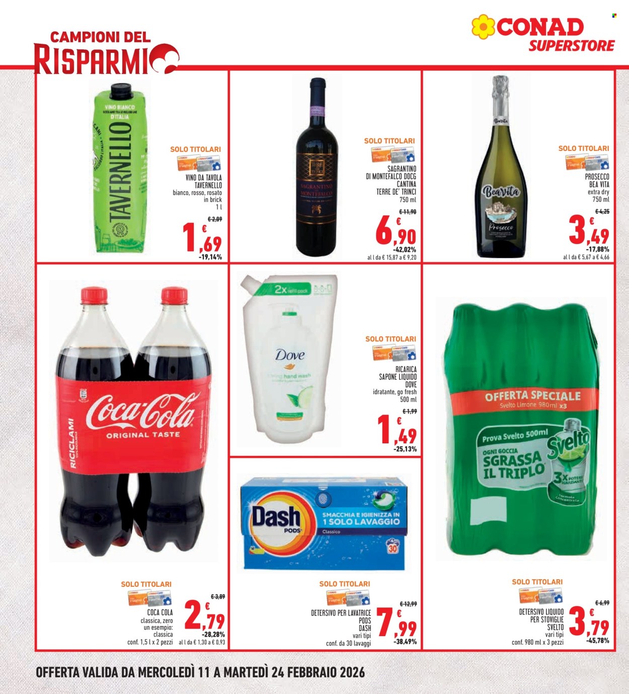 Volantino Conad - 11/2/2026 - 24/2/2026. Pagina 6