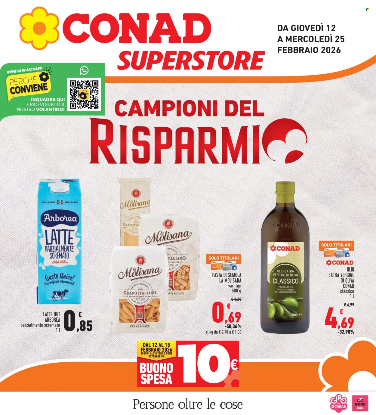 Volantino Conad Superstore - 12/2/2026 - 25/2/2026. Pagina 1