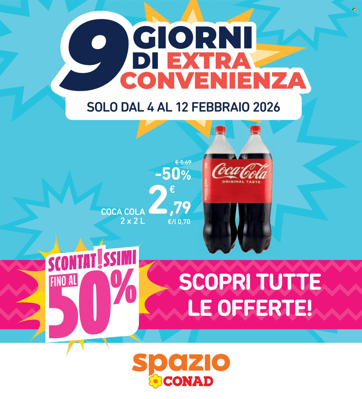 Volantino Spazio Conad - 4/2/2026 - 12/2/2026. Pagina 1