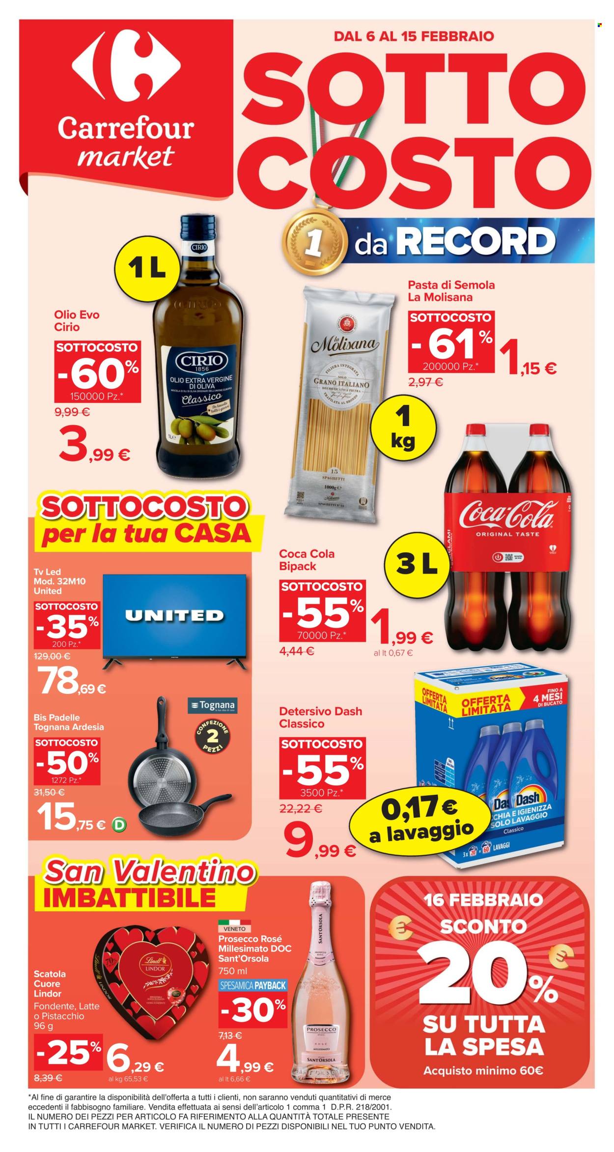 Volantino Carrefour - 6/2/2026 - 15/2/2026. Pagina 1