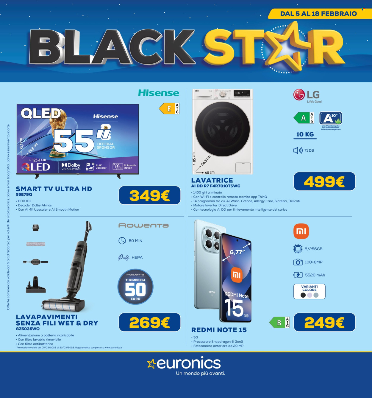 Volantino Euronics - 5/2/2026 - 18/2/2026. Pagina 1
