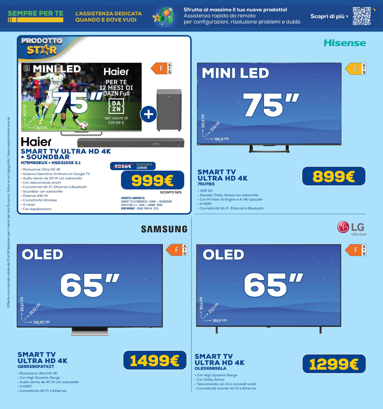 Volantino Euronics - 5/2/2026 - 18/2/2026. Pagina 18