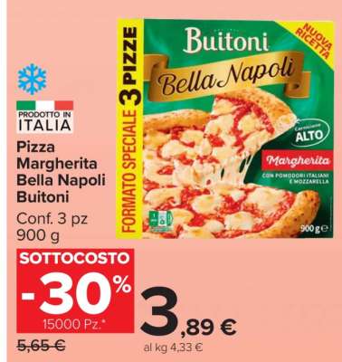 Pizza Margherita Bella Napoli Buitoni