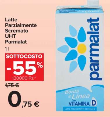 Latte Parzialmente Scremato UHT Parmalat