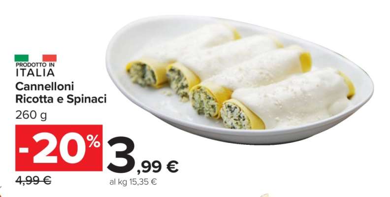 Cannelloni Ricotta e Spinaci