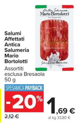 Salumi Affettati Antica Salumeria Mario Bortolotti