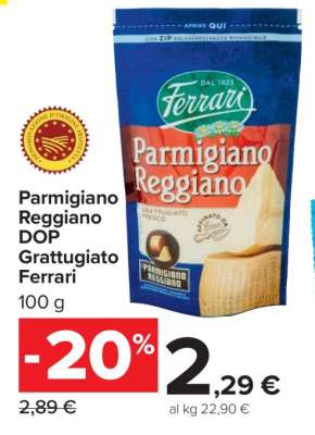Parmigiano Reggiano DOP Grattugiato Ferrari