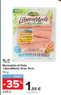 Mortadella di Pollo LiberaMente Gran Terre