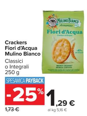 Crackers Fiori d’Acqua Mulino Bianco