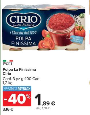 Polpa La Finissima Cirio