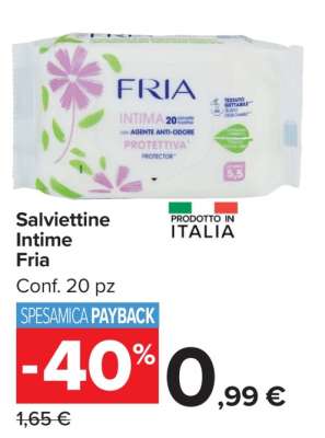 Salviettine Intime Fria