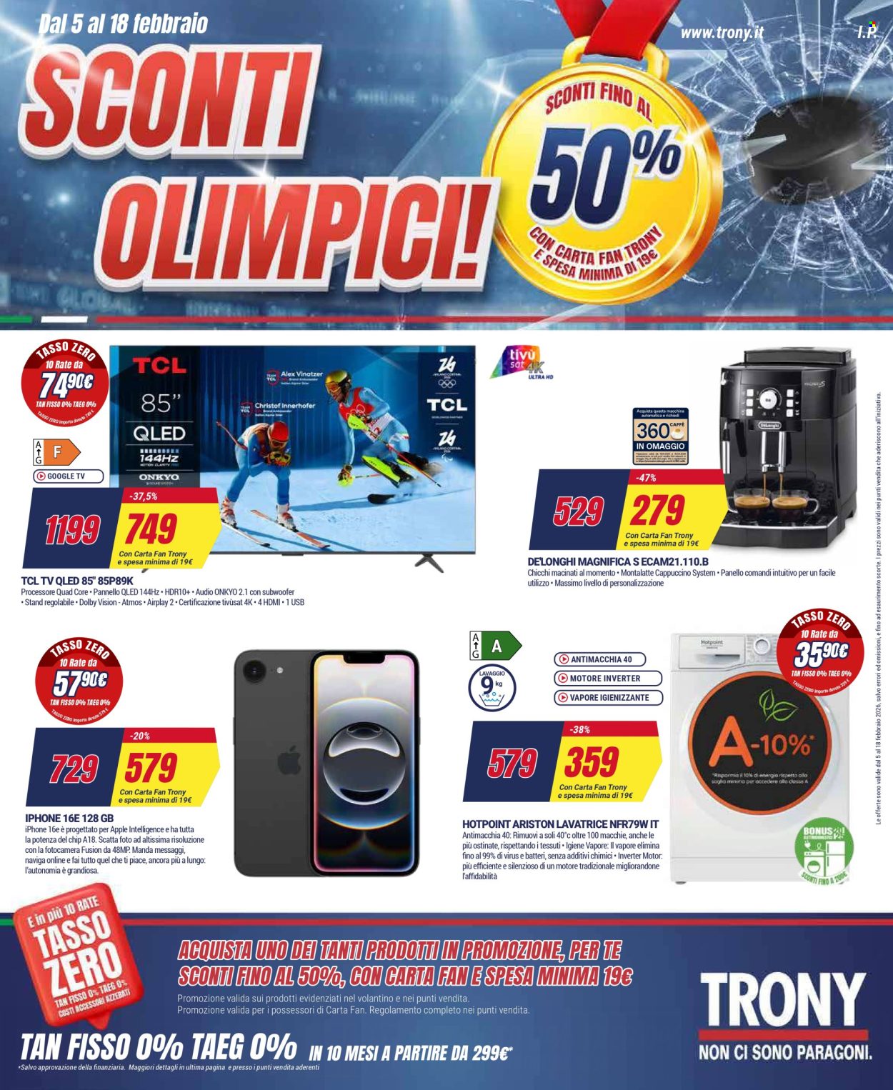 Volantino Trony - 5/2/2026 - 18/2/2026. Pagina 1