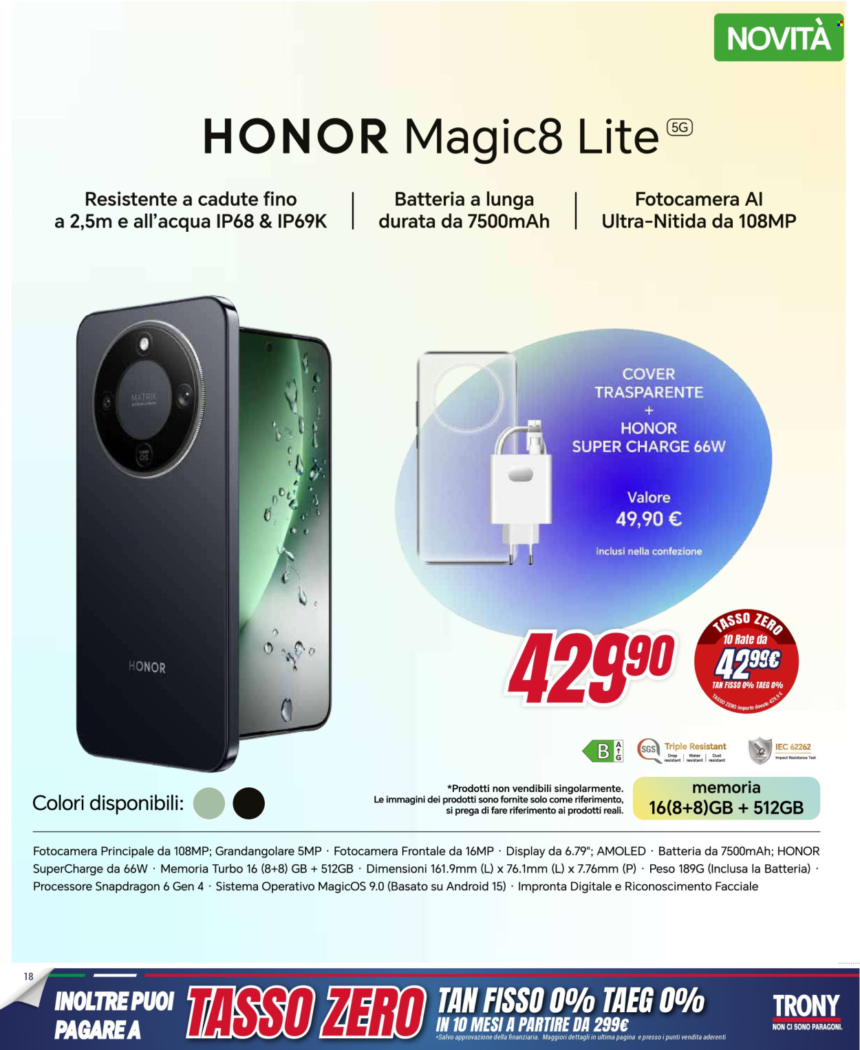 Volantino Trony - 5/2/2026 - 18/2/2026. Pagina 18