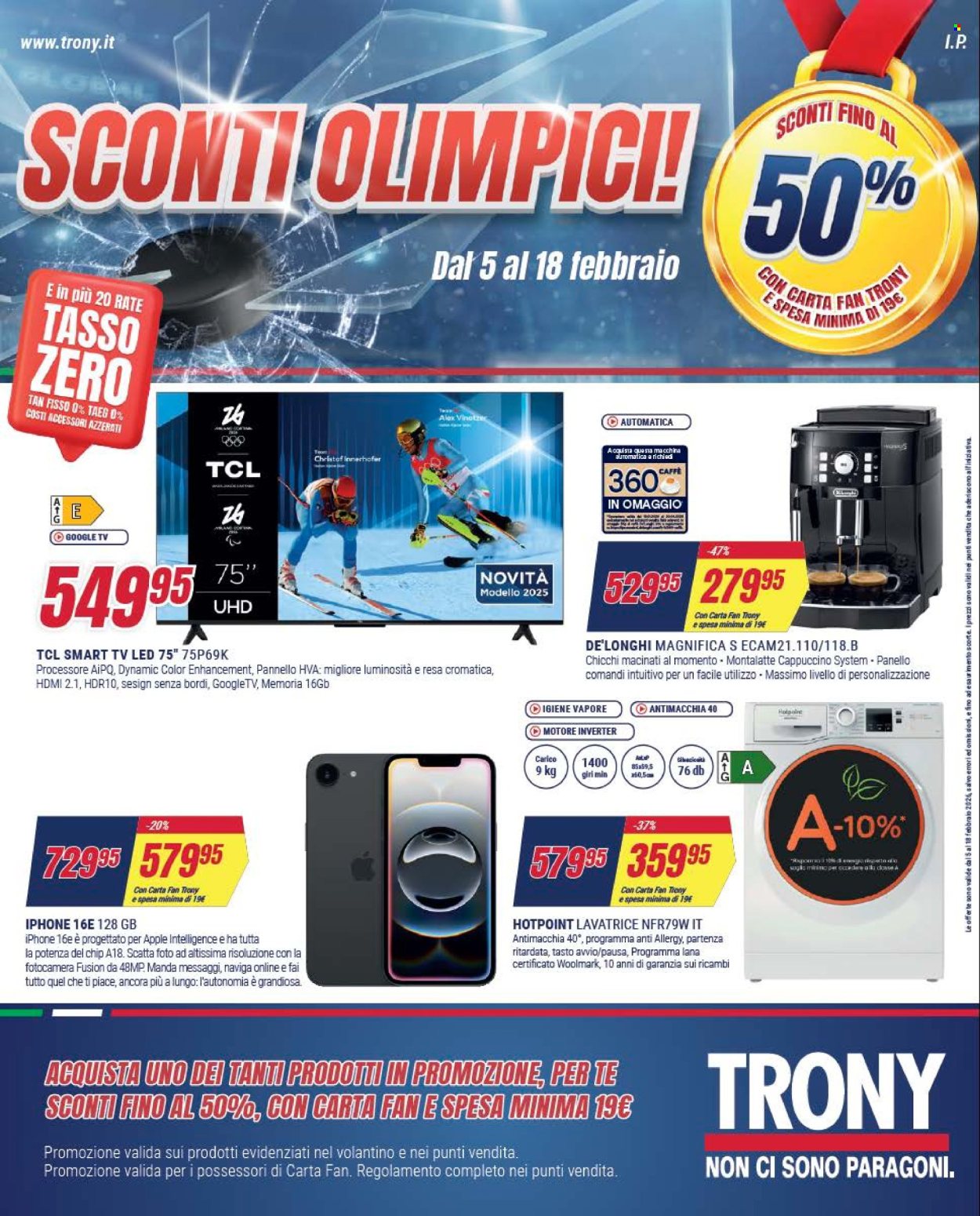 Volantino Trony - 5/2/2026 - 18/2/2026. Pagina 1