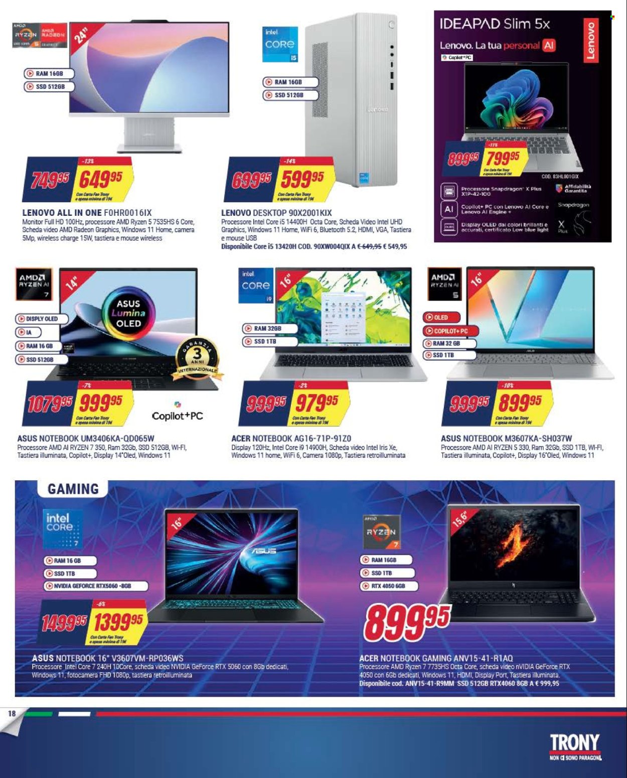 Volantino Trony - 5/2/2026 - 18/2/2026. Pagina 18