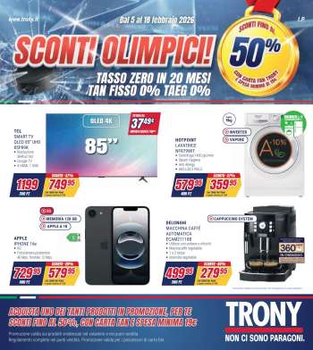 Volantino Trony - 5/2/2026 - 18/2/2026.