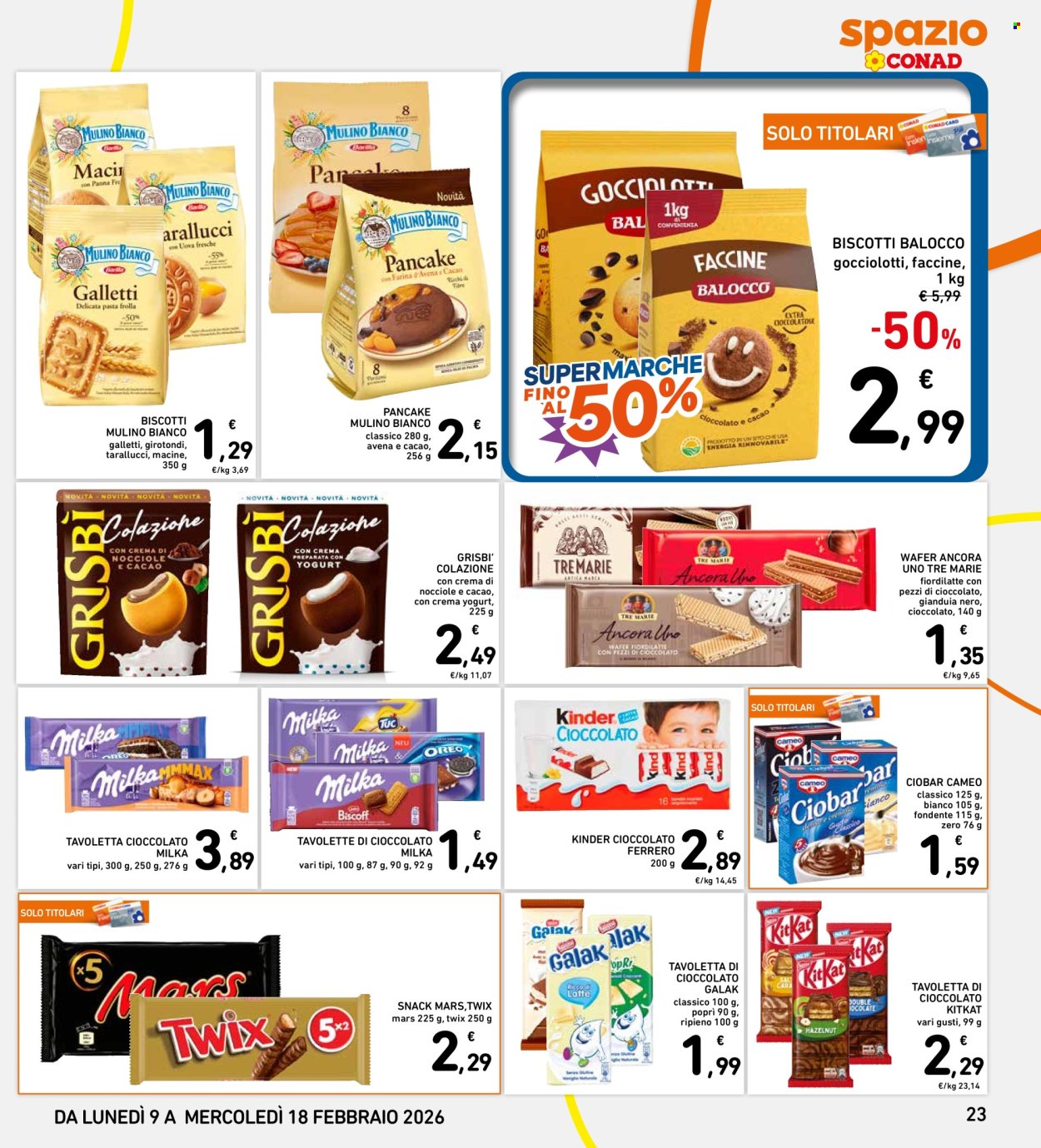Volantino Spazio Conad - 9/2/2026 - 18/2/2026. Pagina 23