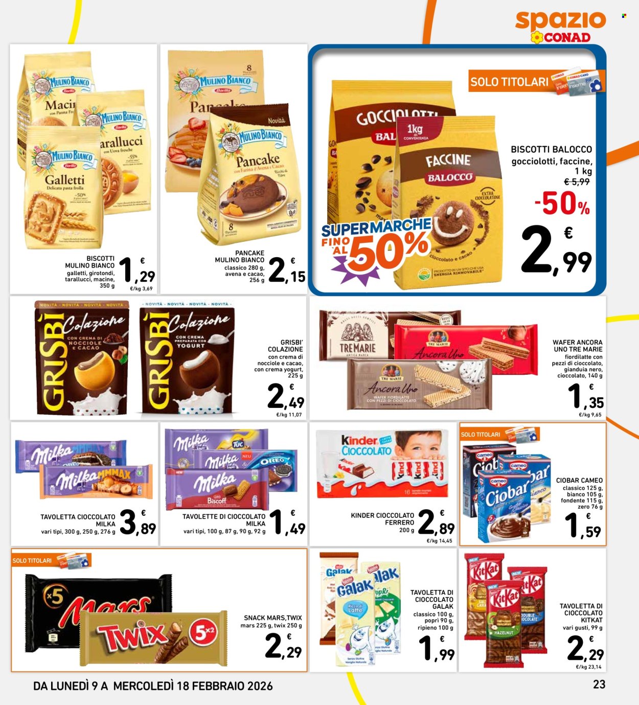 Volantino Spazio Conad - 9/2/2026 - 18/2/2026. Pagina 23