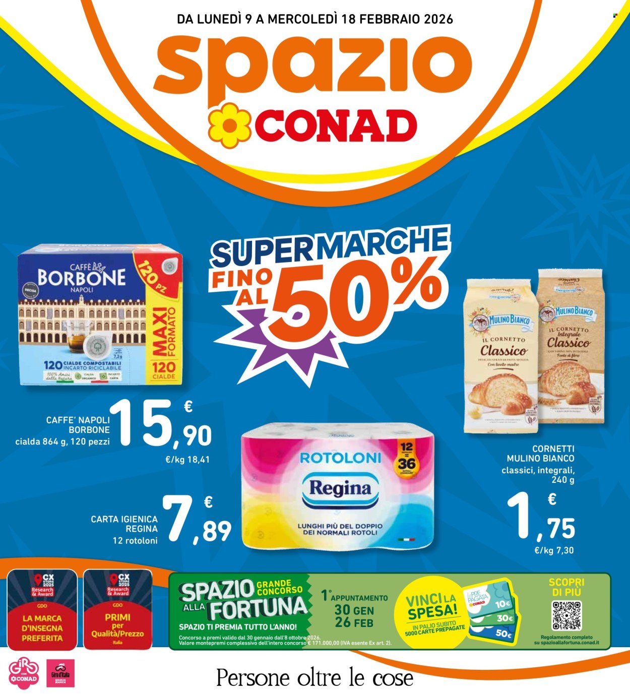 Volantino Spazio Conad - 9/2/2026 - 18/2/2026. Pagina 1