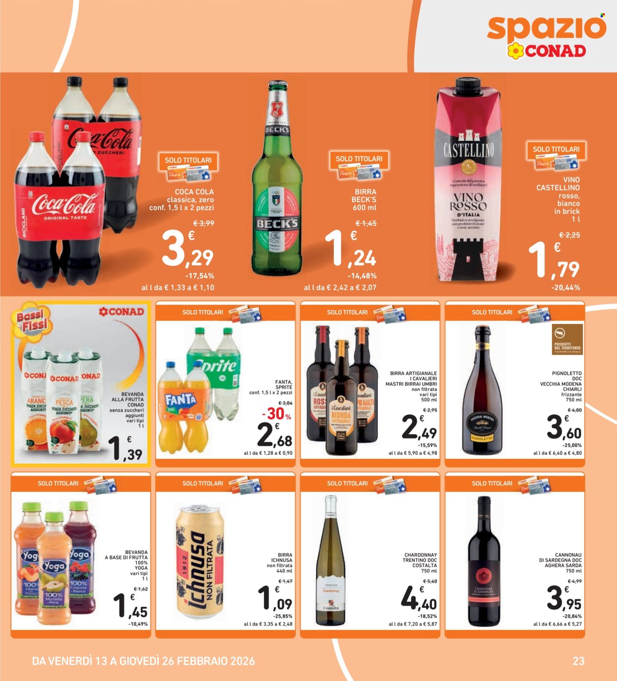 Volantino Spazio Conad - 13/2/2026 - 26/2/2026. Pagina 23