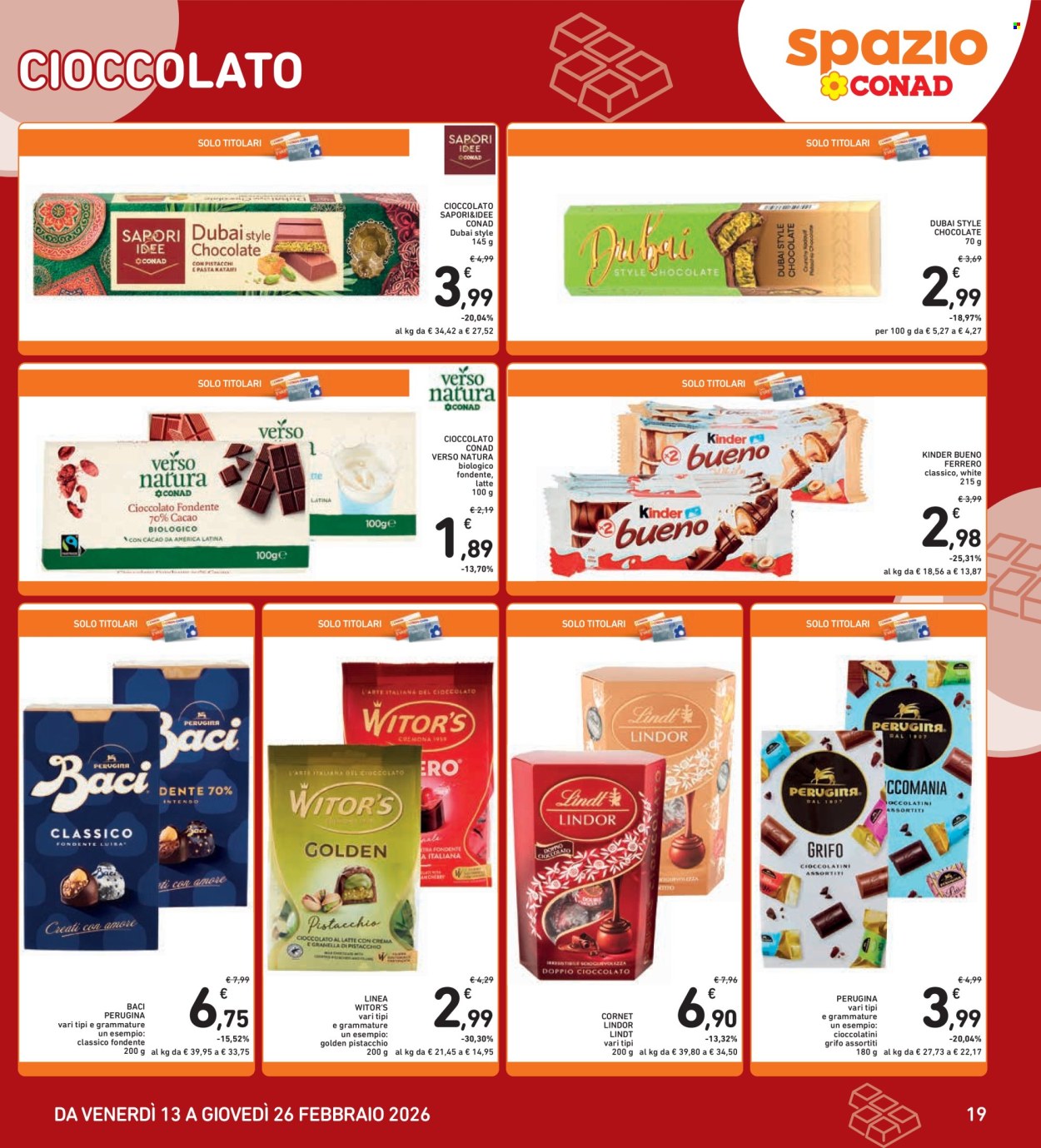 Volantino Spazio Conad - 13/2/2026 - 26/2/2026. Pagina 19