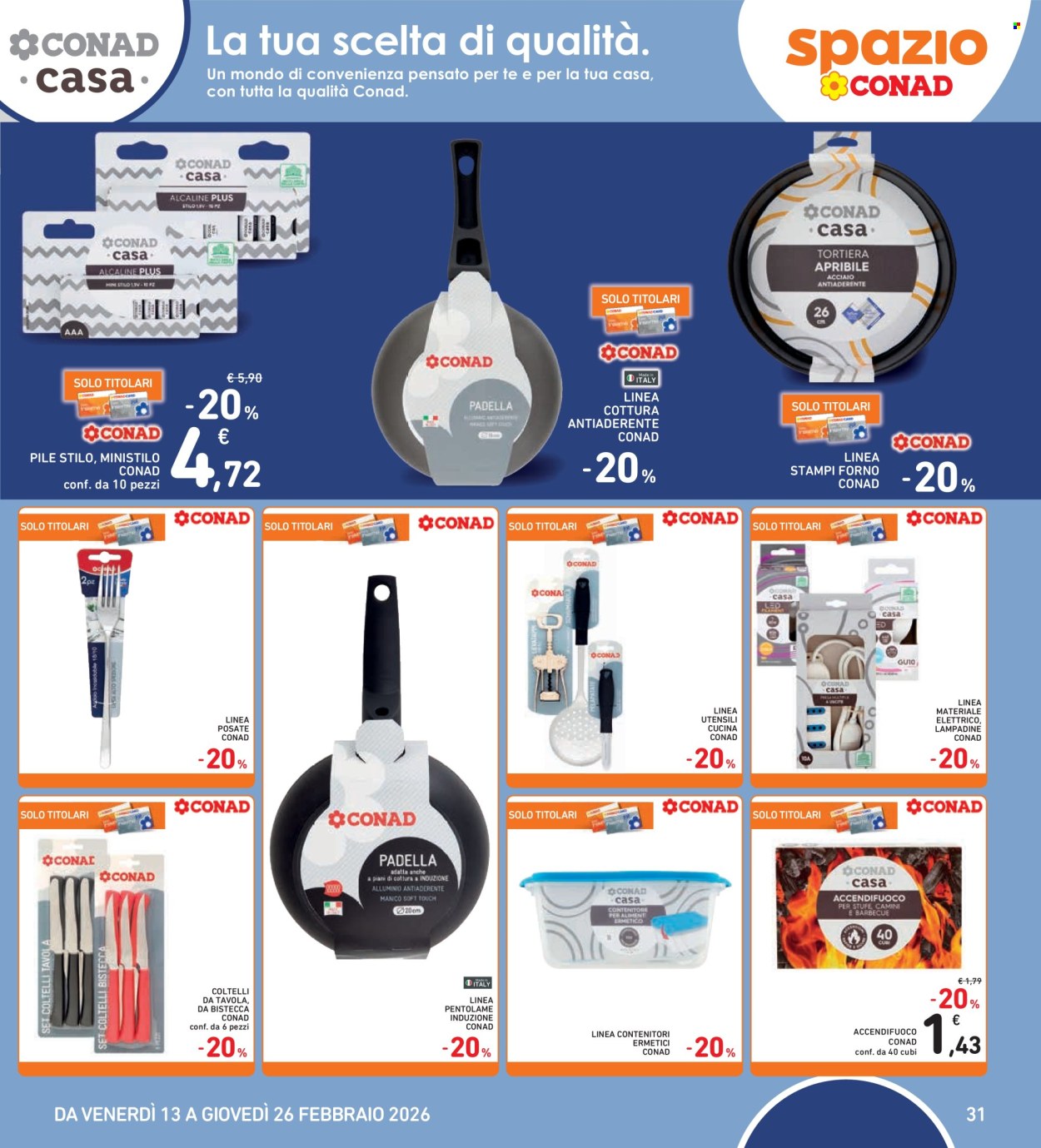 Volantino Spazio Conad - 13/2/2026 - 26/2/2026. Pagina 31