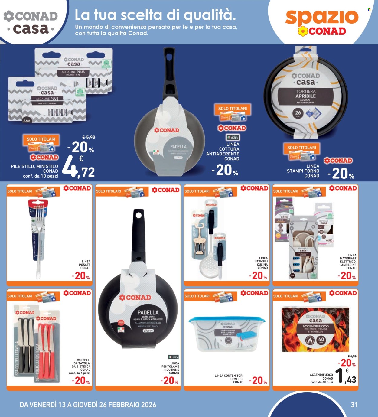 Volantino Spazio Conad - 13/2/2026 - 26/2/2026. Pagina 31