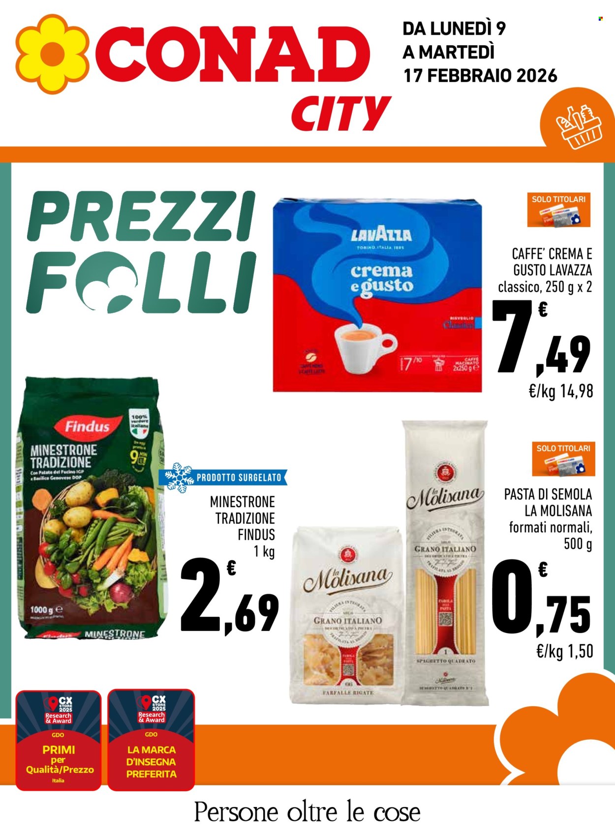 Volantino Conad City - 9/2/2026 - 17/2/2026. Pagina 1
