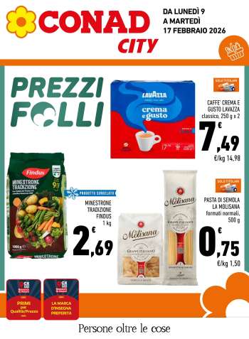 Volantino Conad City - 9/2/2026 - 17/2/2026.
