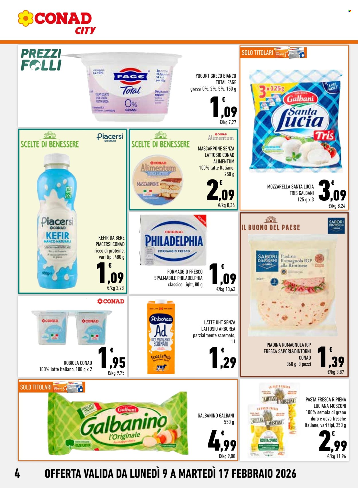 Volantino Conad City - 9/2/2026 - 17/2/2026. Pagina 4