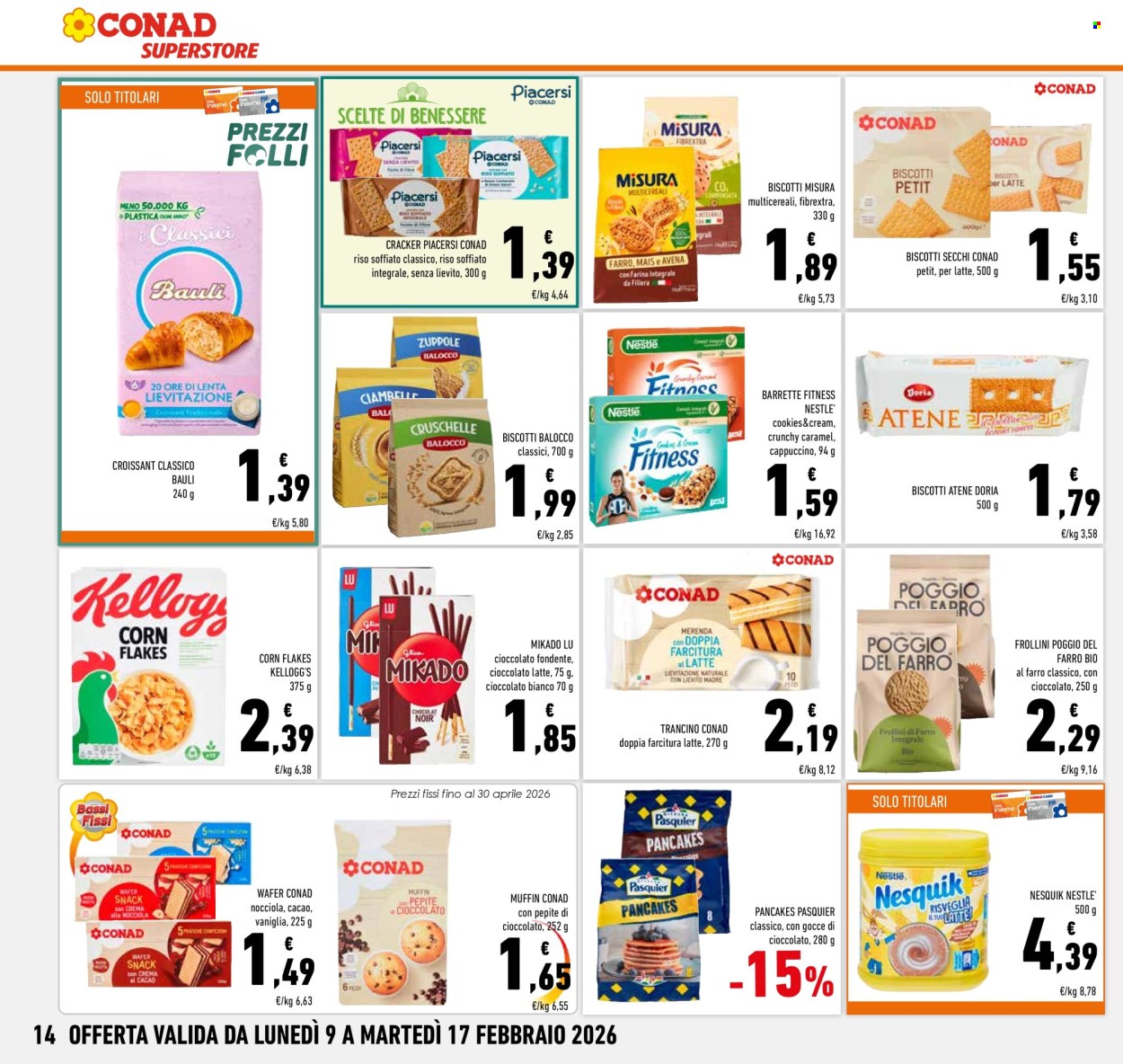 Volantino Conad Superstore - 9/2/2026 - 17/2/2026. Pagina 14