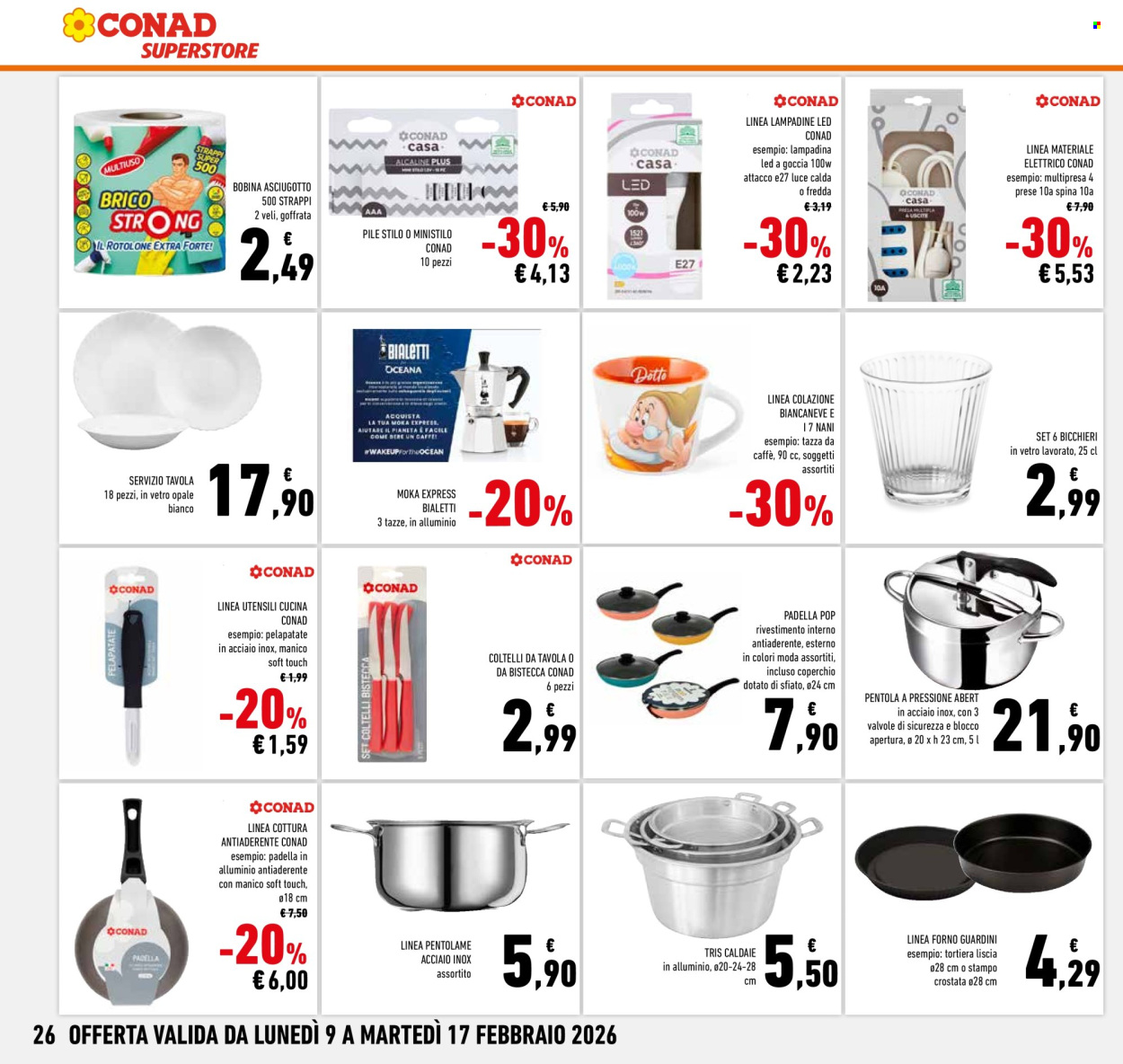 Volantino Conad Superstore - 9/2/2026 - 17/2/2026. Pagina 26