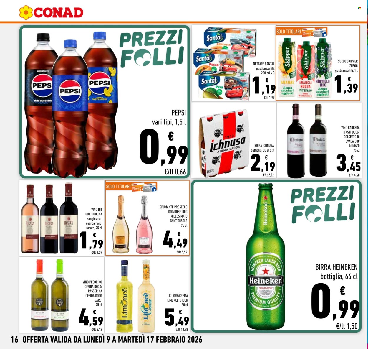 Volantino Conad - 9/2/2026 - 17/2/2026. Pagina 16
