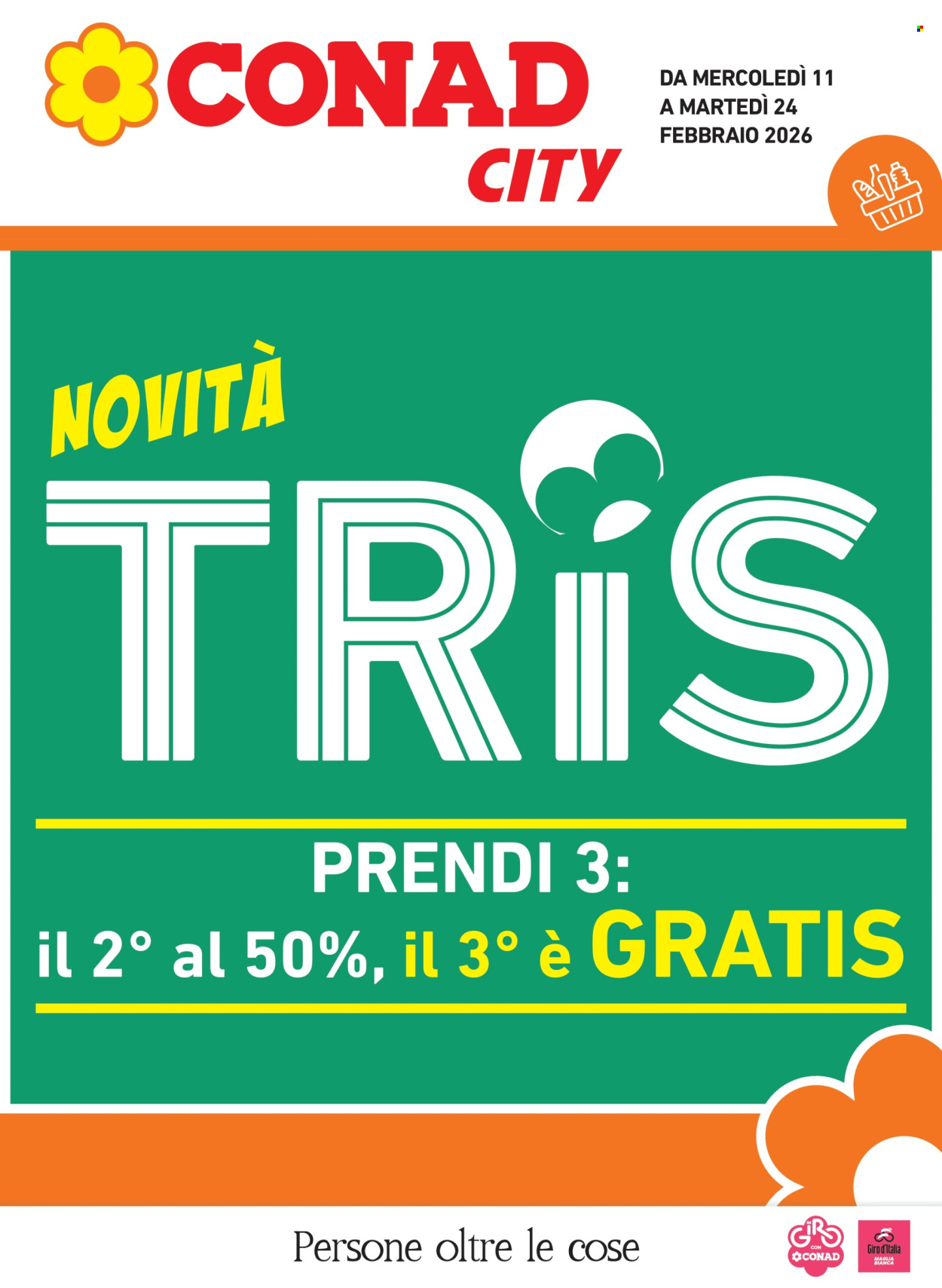 Volantino Conad - 11/2/2026 - 24/2/2026. Pagina 1