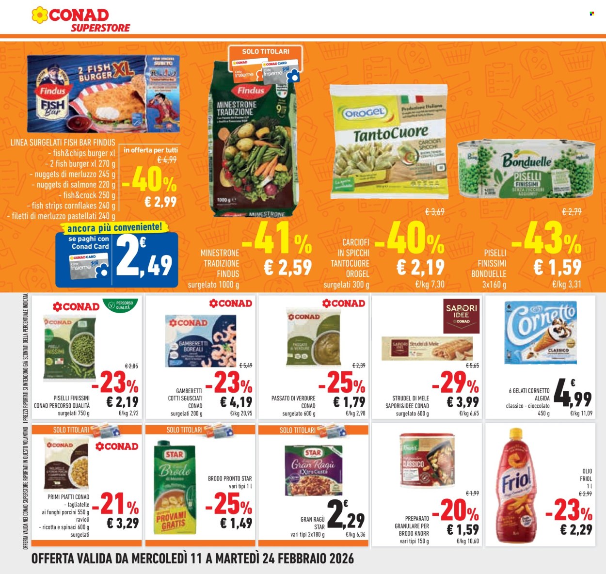 Volantino Conad Superstore - 11/2/2026 - 24/2/2026. Pagina 22