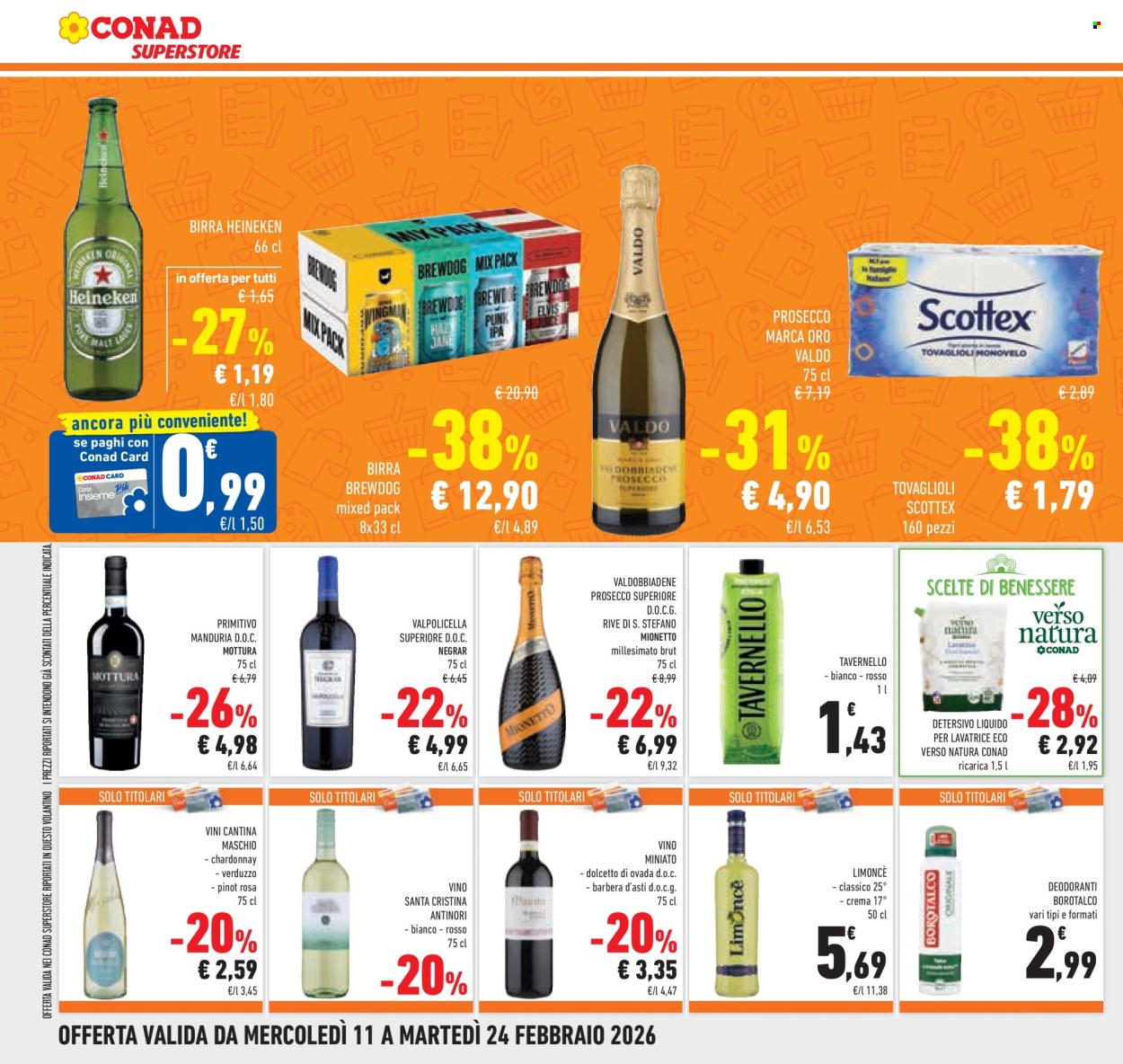 Volantino Conad Superstore - 11/2/2026 - 24/2/2026. Pagina 30