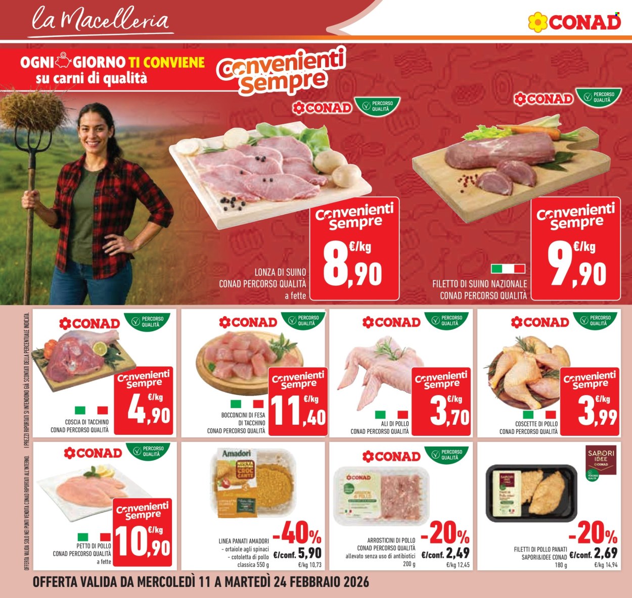 Volantino Conad - 11/2/2026 - 24/2/2026. Pagina 12