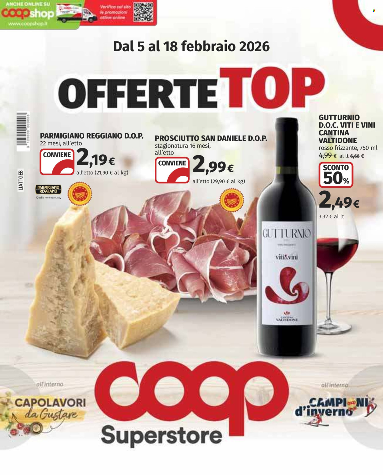 Volantino Coop - 5/2/2026 - 18/2/2026. Pagina 1